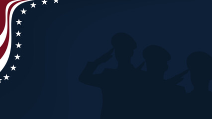 America Flag Background with copy space area. Suitable to use on American Veterans Day