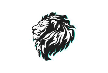 Illustration Vector graphic of Lion Head fit for wildlife Animal Logo etc.