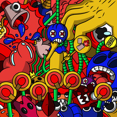 Digital Art Painting Democracy freedom law Exercise of rights (ประชาธิปไตย)