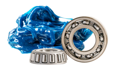 Blue premium quality synthetic lithium complex grease, high temperatures and machinery lubrication for automotive and industrial.