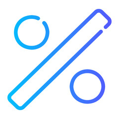 percent gradient icon