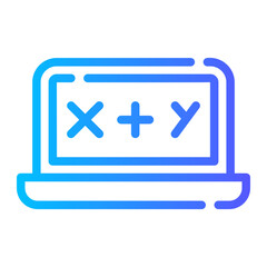 Fototapeta premium algebra gradient icon