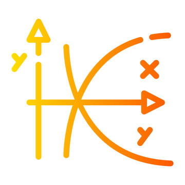 logarithm gradient icon
