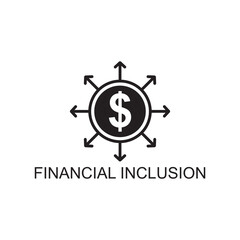 financial inclusion icon , business icon