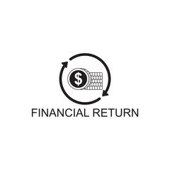 financial return icon , business icon