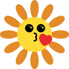 Retro emoticon funny character set