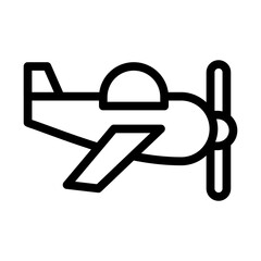 toy plane line icon illustration vector graphic