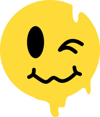 Retro emoticon funny character set