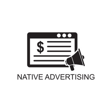 Native Advertising Icon , Marketing Icon