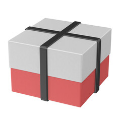 Isolated cardboard box