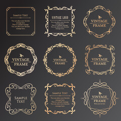 クリスマスモチーフのおしゃれなフレームデザイン