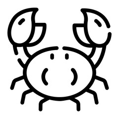crab line icon