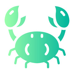 crab gradient icon