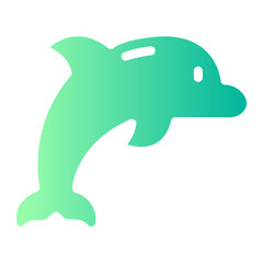 dolphin gradient icon