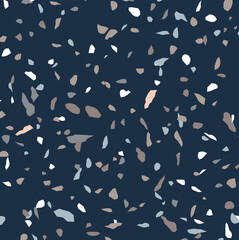 テラゾ背景。美しい大理石の背景パターン。石の欠片が混ざった人工大理石