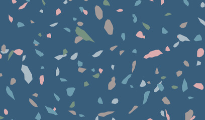 テラゾ背景。美しい大理石の背景パターン。石の欠片が混ざった人工大理石