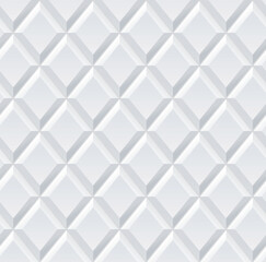 Seamless 3d white diamond tile background texture - eps10 vector