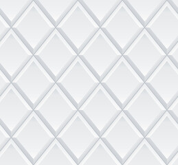 Fototapeta na wymiar Seamless 3d white diamond tile background texture - eps10 vector