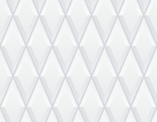 Seamless 3d white diamond tile background texture - eps10 vector