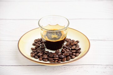 Fototapeta premium coffee and beans 