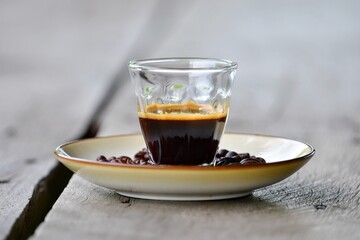 coffee and beans 