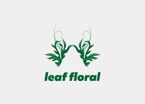 LOGO LEAF FLORAL COMPANY NAME