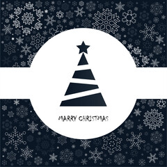 badges, christmas tree and snowflakes greeting card, new year,christmas, logo