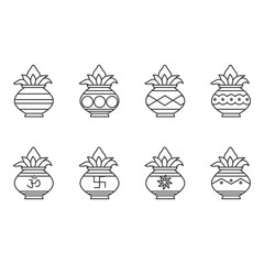 kalash icon set