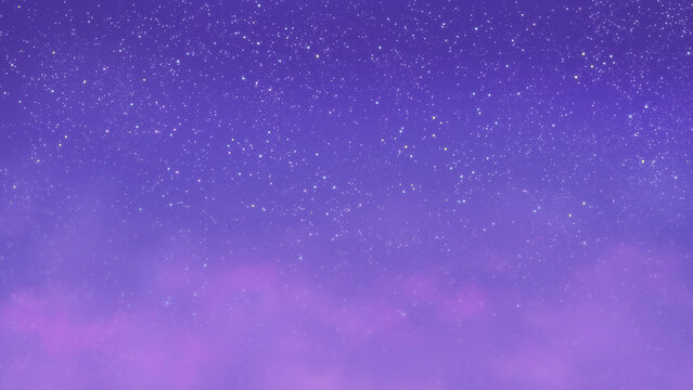 ゆめかわ星空イラスト背景素材 16：9 Stock Illustration | Adobe Stock