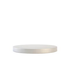 Silver grey podium or cylinder stand isolated on transparent background
