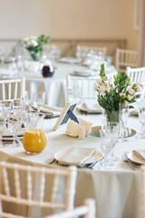 wedding table setting