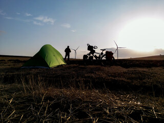 bike ride and accommodation and camping in amazing nature
