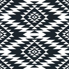Carpet pattern. Seamless geometry. Western handmade saddle blanket rug pattern, Aztec,