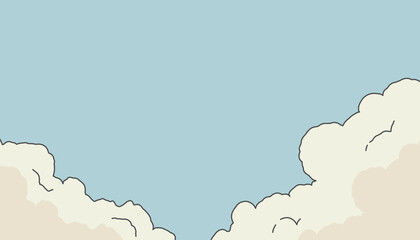 editable landscape views vector background with modern style