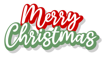 merry christmas lettering. Seasonal greeting card template. celebration holiday xmas. A calligraphic hand written inscription