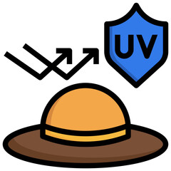 hat filled outline icon,linear,outline,graphic,illustration