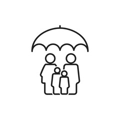 family insurance icon vector design illustration