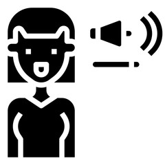 woman glyph icon,linear,outline,graphic,illustration