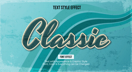 Vintage Editable Text effect Premium Vector