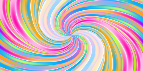 Colorful retro background. Pattern with vintage color palette, swirling stripes.