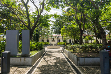 Ligao City, Albay, Philippines - Oct 2022: Ligao City Park.