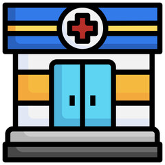 Obraz premium Pharmacy_pharmacy line icon,linear,outline,graphic,illustration