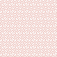 Seamless background for your designs. Modern ornament. Geometric abstract pink and white pattern