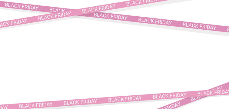 white repeated texts black friday on pink ribbon