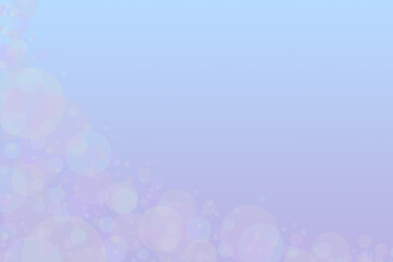 pastel blue and violet Christmas card background with blank space