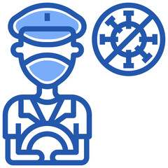 People with Mask_driver line icon,linear,outline,graphic,illustration