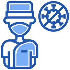 People with Mask_male chef line icon,linear,outline,graphic,illustration