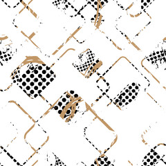 seamless pattern with abstract geometric shapes	