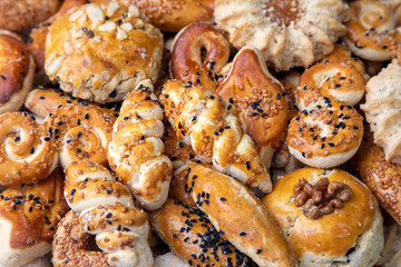 Turkish homemade sweet and savory cookies - tatli tuzlu kurabiye - kuru pasta