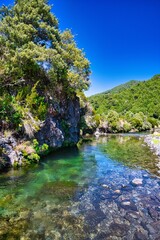 Fototapeta na wymiar Waipakihi River, Kaimanawa Forest Park, New Zealand